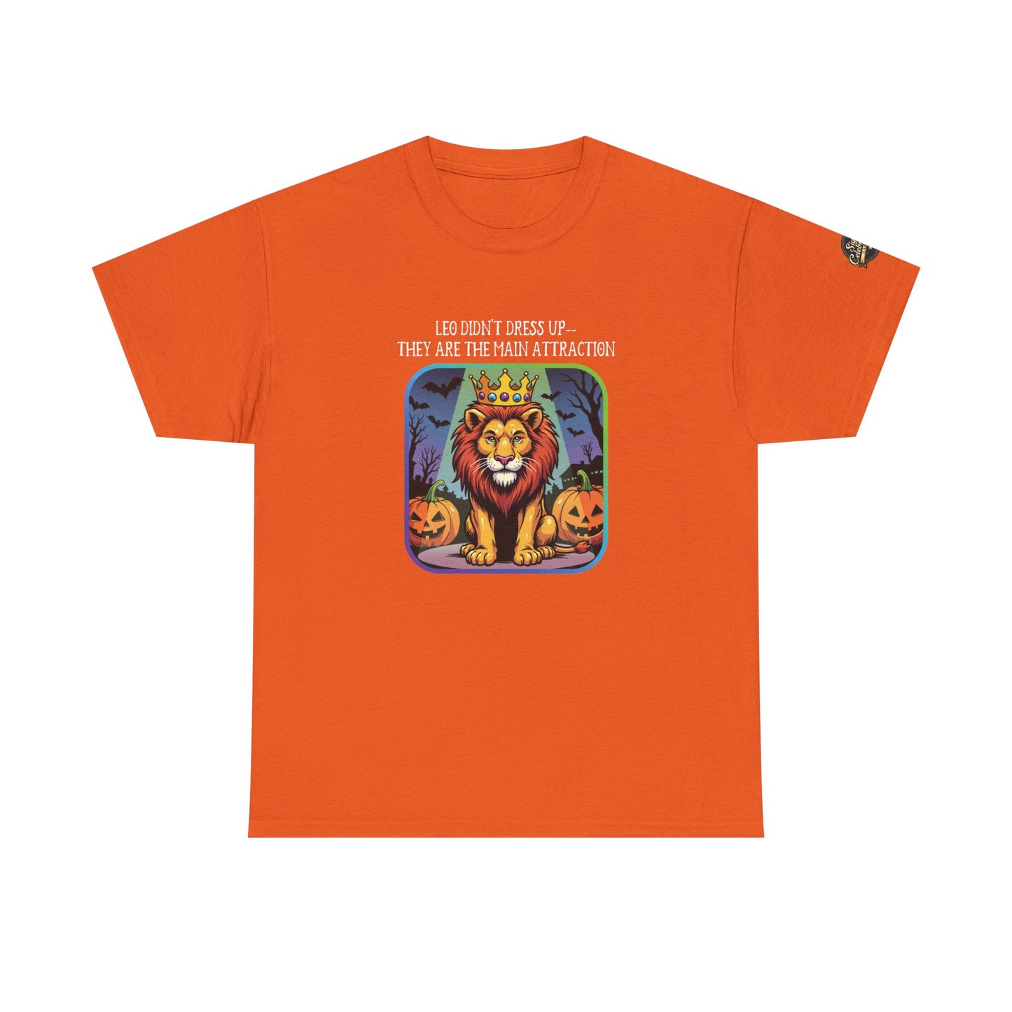 Leo Halloween Heavy Cotton Tee - Perfect for Men, Everyday Wear, Halloween Costume Alternative, Leo Gift