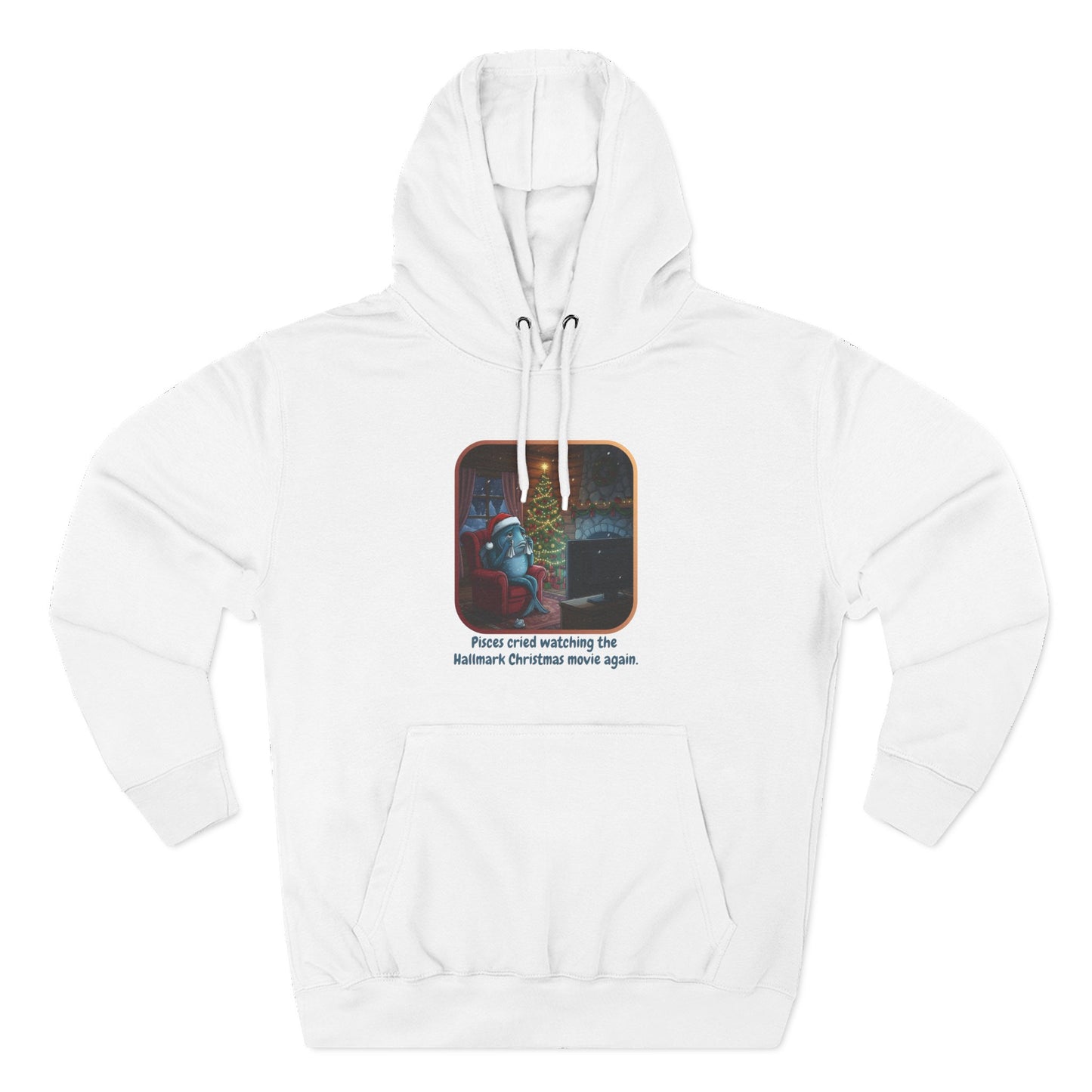 Pisces Christmas-Themed Three Panel Fleece Hoodie