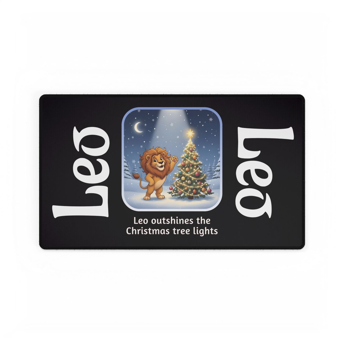 Leo Christmas Desk Mat