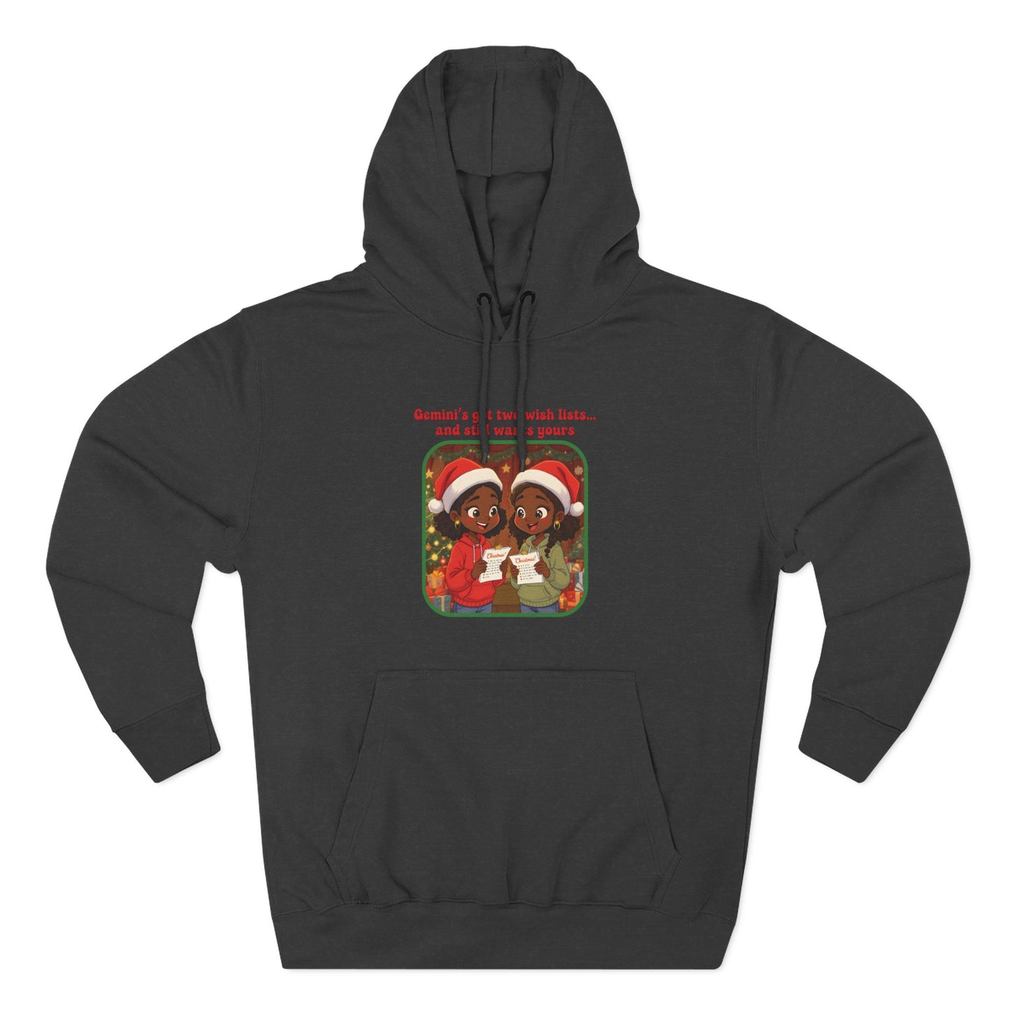 Gemini Christmas-Themed Three Panel Fleece Hoodie #4