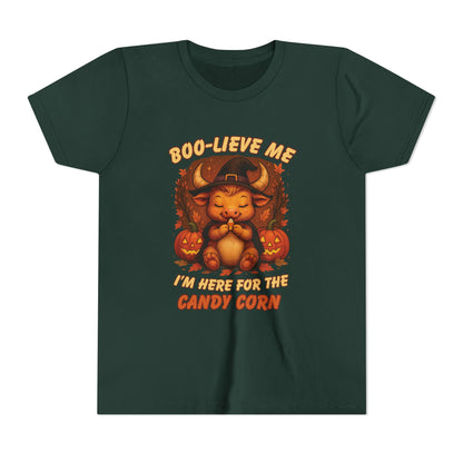 Taurus Halloween Themed Youth Tee, Funny Bull Design, Kids Halloween Shirt, Trick or Treat T-Shirt, Halloween Tee, Zodiac Gift