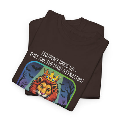 Leo Halloween Heavy Cotton Tee - Perfect for Men, Everyday Wear, Halloween Costume Alternative, Leo Gift