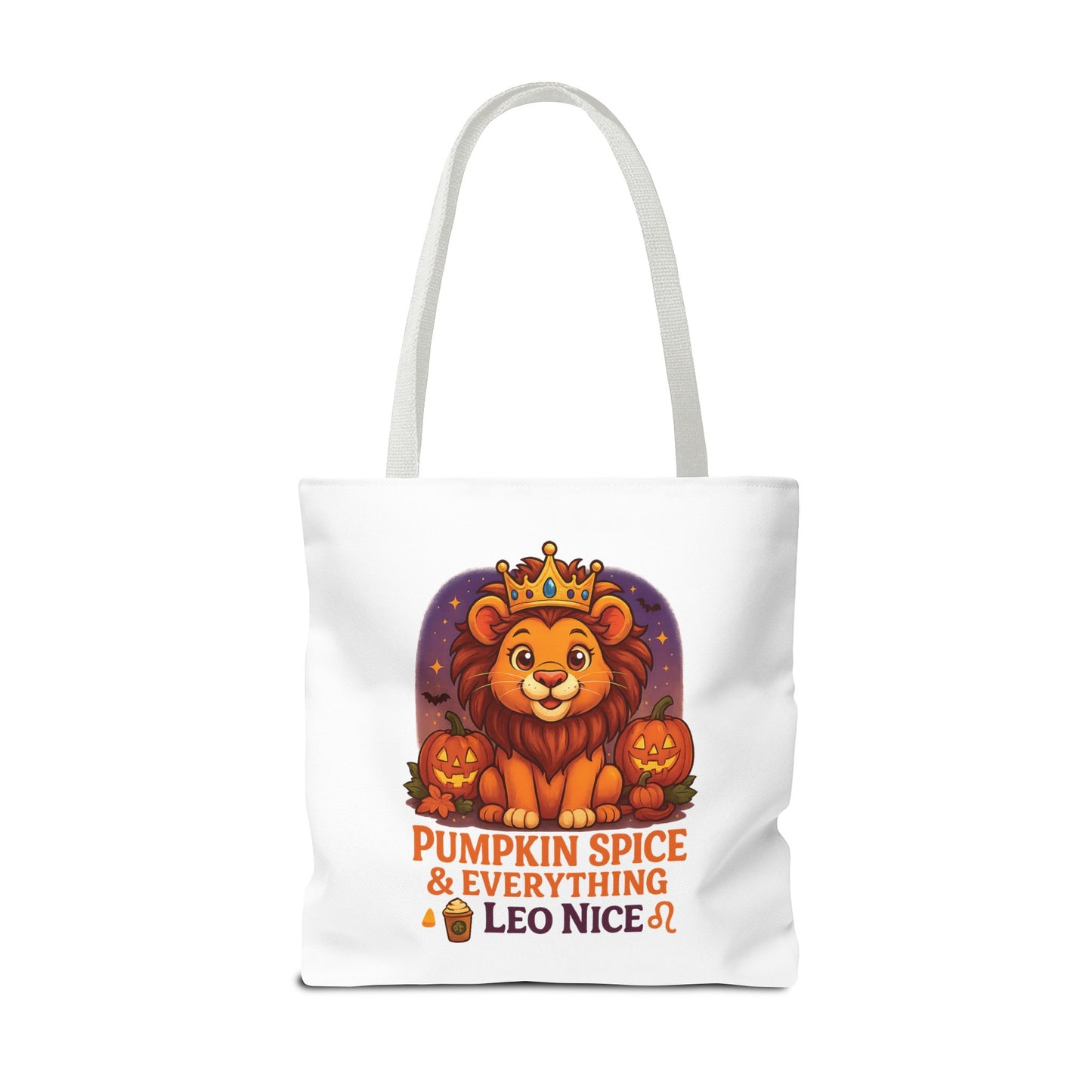 Leo Halloween Tote Bag, Leo Tote, Halloween Party Accessory, Gift for Leo,  Halloween Decor