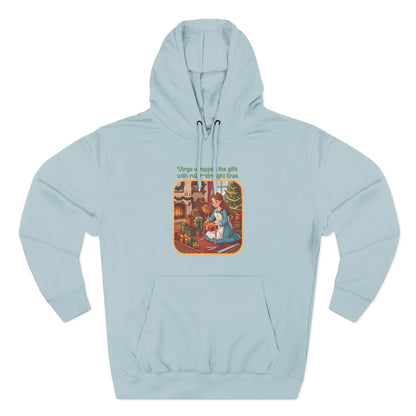 Virgo Christmas-Themed Three Panel Fleece Hoodie