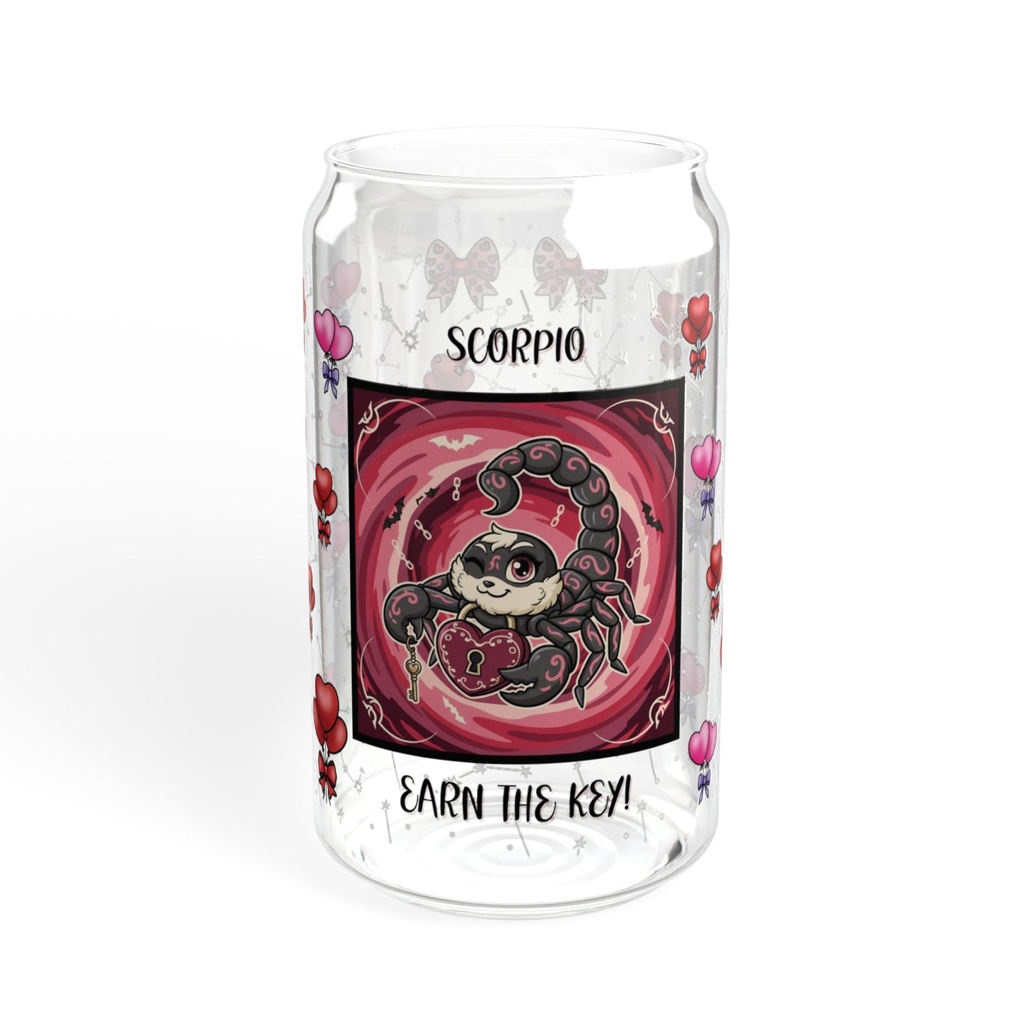 Scorpio Zodiac Sipper Glass - 16oz