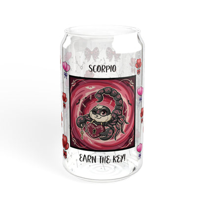 Scorpio Zodiac Sipper Glass - 16oz