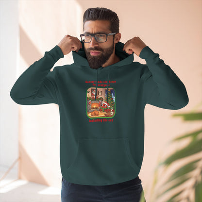 Cancer Christmas-Themed Three Panel Fleece Hoodie