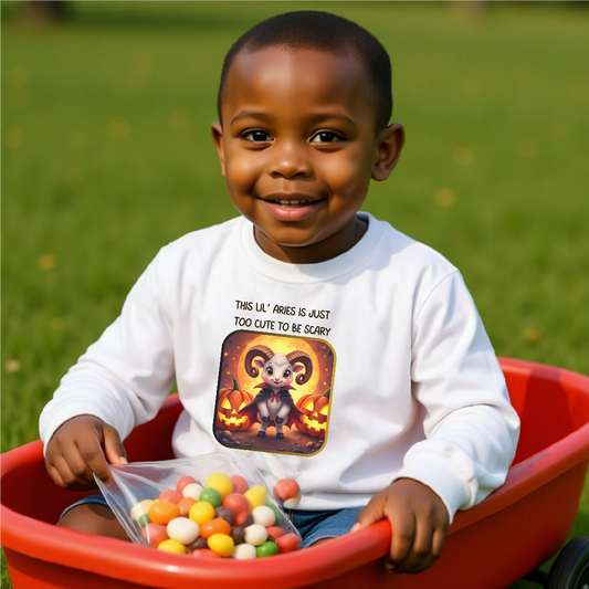 Aries Halloween Long Sleeve Tee for Toddlers