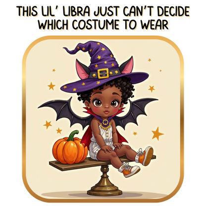 Halloween-themed Libra Long Sleeve Tee - Libra Fashion for Kids, Spooky Season Outfit, Boo-tiful Gift, Trick or Treat Shirt, Zodiac Gift