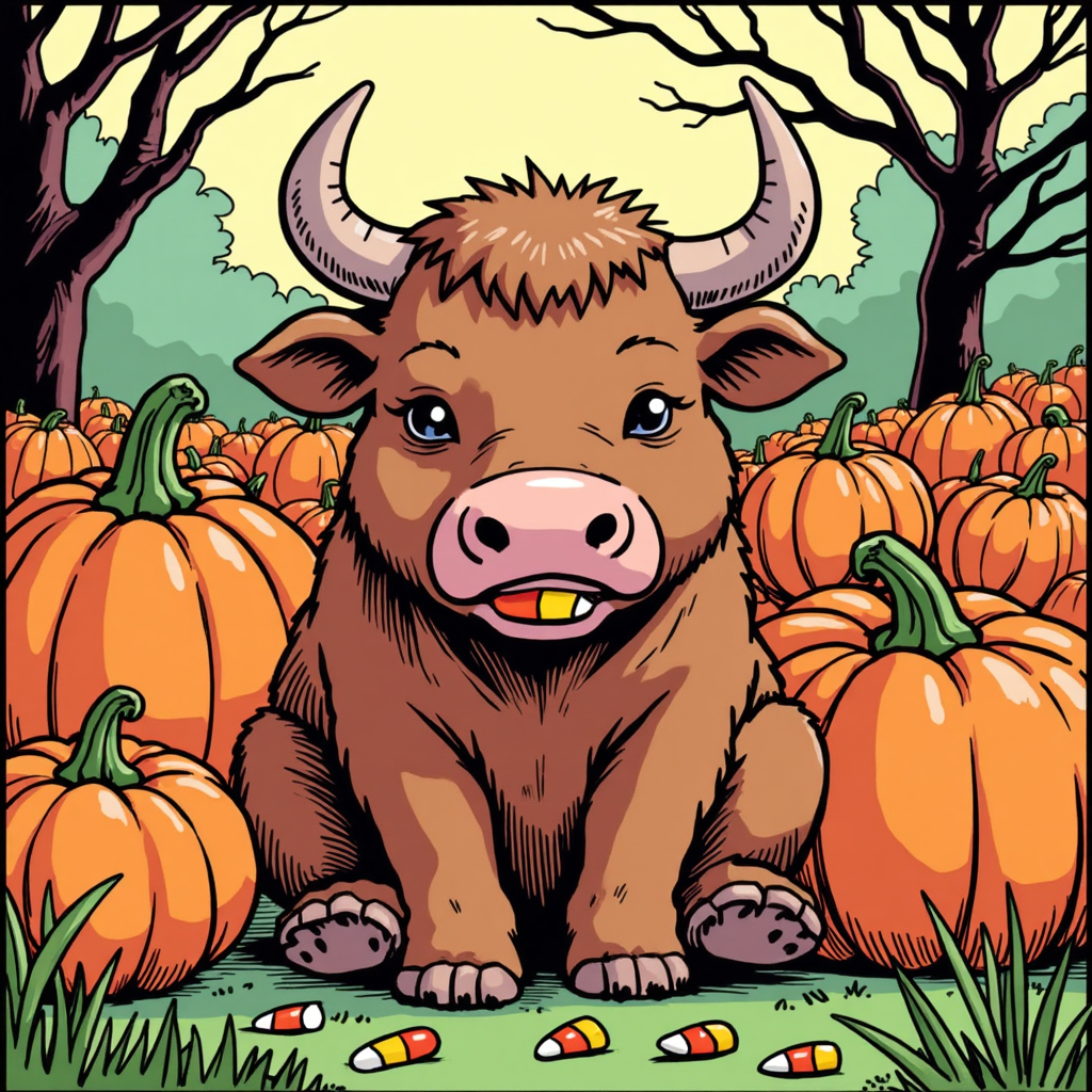 Taurus Halloween Heavy Cotton Tee for Men