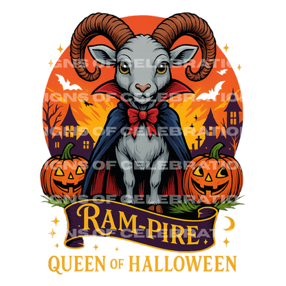 Aries Halloween Themed Youth Tee for Her